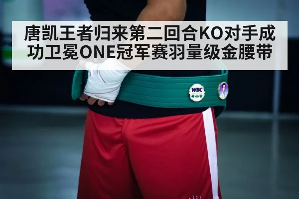 唐凯王者归来第二回合KO对手成功卫冕ONE冠军赛羽量级金腰带